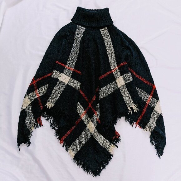 Unbranded Turtleneck Sweater Poncho OS - Picture 1 of 3